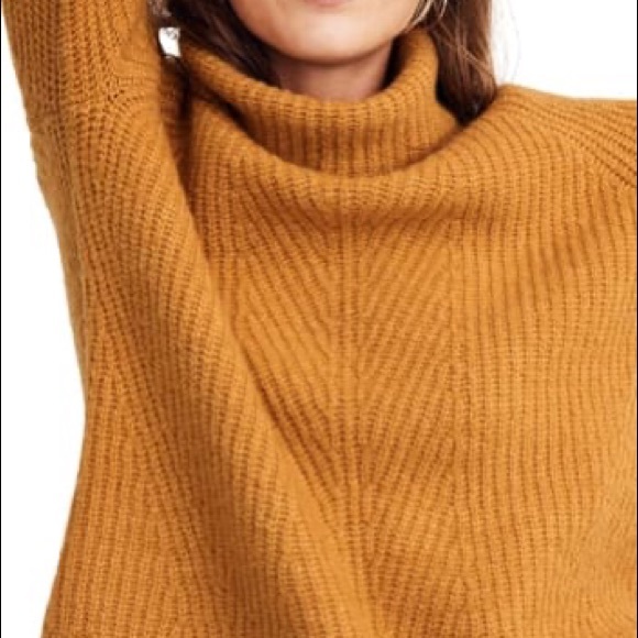 NWT! Madewell rib knit turtleneck sweater - Picture 3 of 9